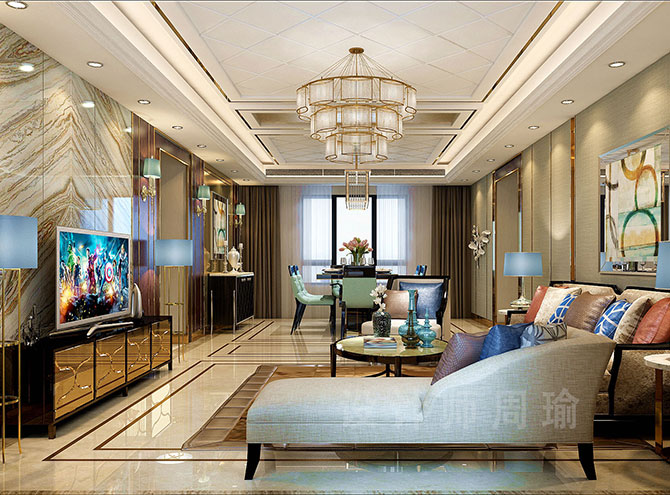 高清先生操美女世纪江尚三室两厅168平装修设计效果欣赏